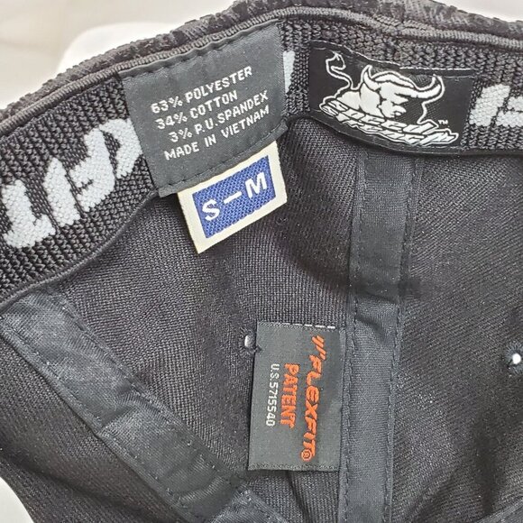 Black Flexfit Cap "My Motorcycle Is My Weapon" Hat S/M Speed And Strength NWT - Picture 4 of 9